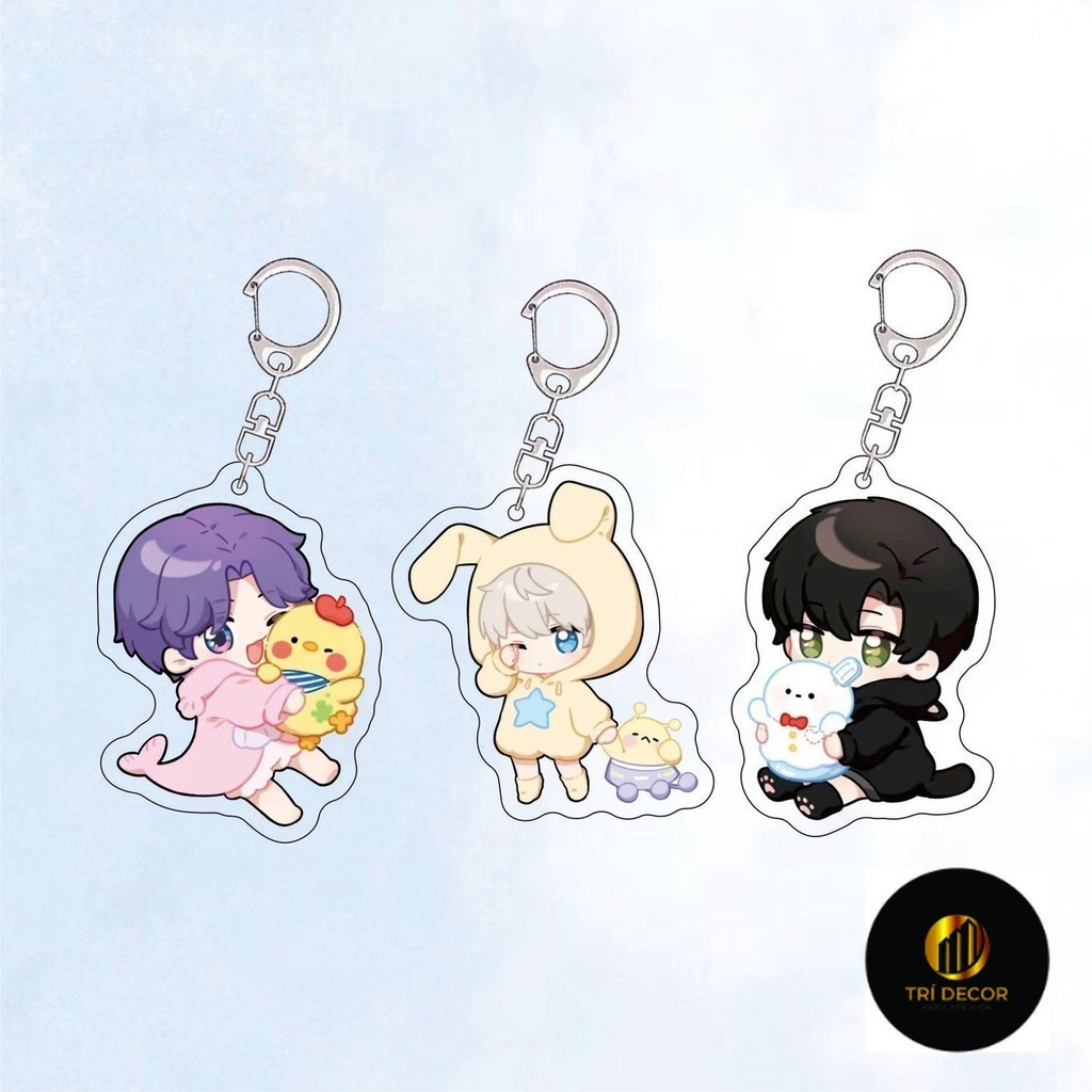 พวงกุญแจอะคริลิค Love and Deepspace ผู้หญิง Xavier Zayne Rafayel Key Chain Man Pyjamas Series Key Ri