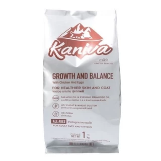 [ 1 kg ] Kaniva คานิว่า อาหารเม็ดแมว เหมาะสำหรับแมวทุกช่วงวัย โซเดียมต่ำ ไม่เค็ม (ถุงแบ่งจากโรงงาน)