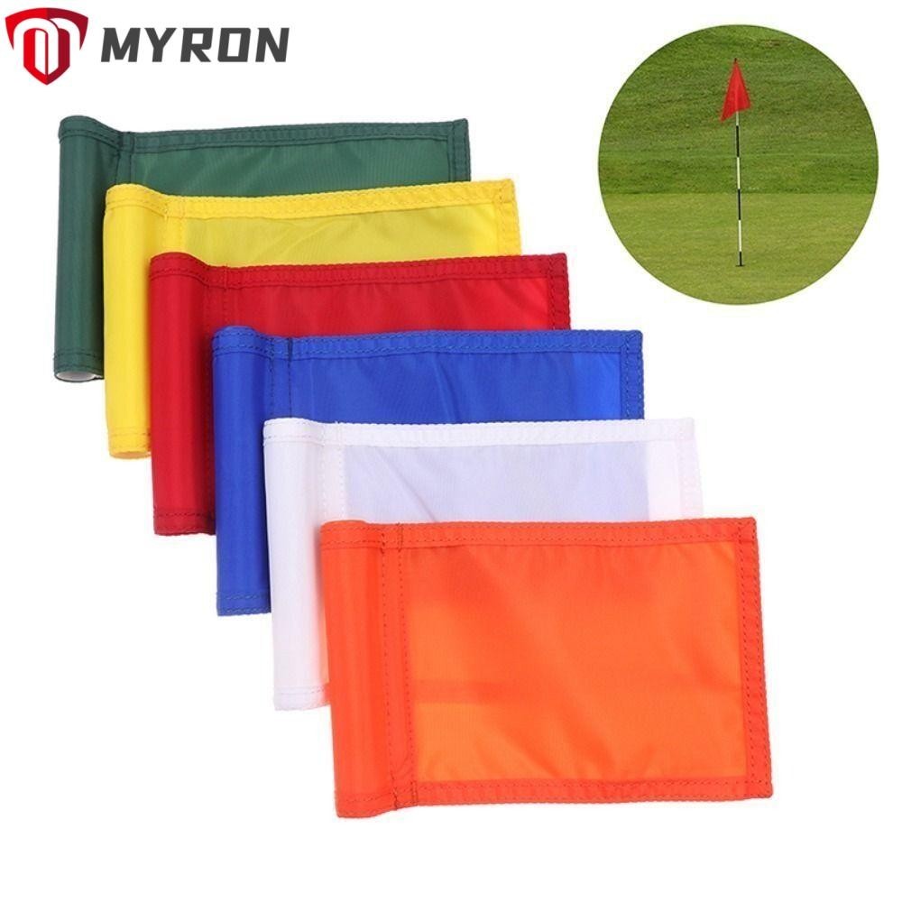 Myron Golf ใส ่ ธงสีเขียว , กีฬากลางแจ ้ งอุปกรณ ์ กอล ์ ฟกอล ์ ฟ Golf Practice Flag, แบบพกพาไนลอนสีทึบทนทาน Monochrome Flag