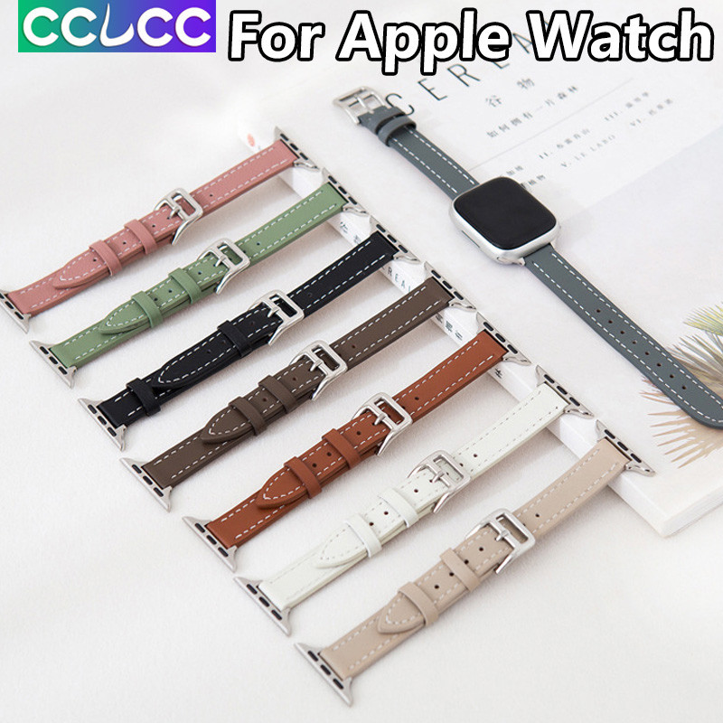 Cclcc สําหรับ Apple Watch Ultra SE Series 9/8/7/6/5/4/3/2/1 Creative 2 สีสายรัดข ้ อมือหนังสร ้ อยข ้ อมือฤดูร ้ อน Slim Soft กันน ้ ําสําหรับ iWatch 49 มม.45 มม.44 มม.40 มม.38 มม.42 มม