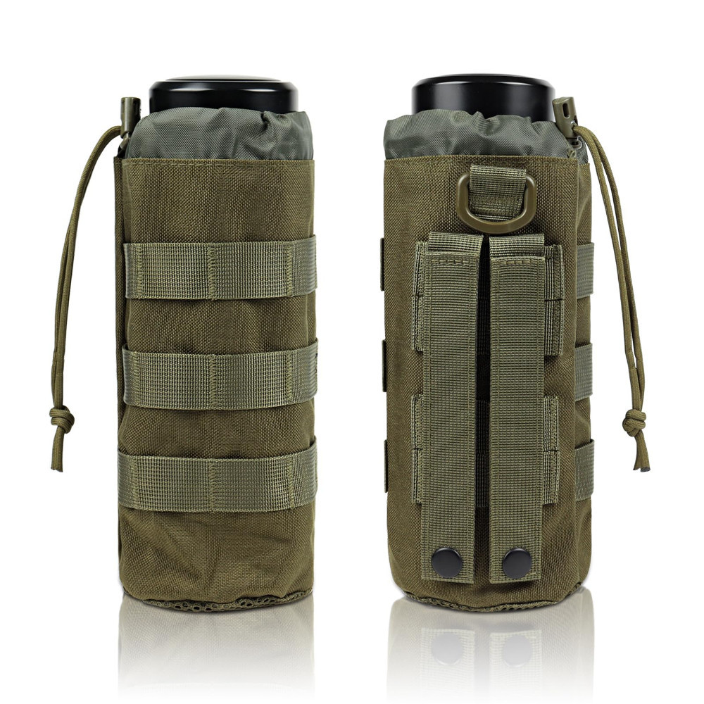 Luc Molle กระเป๋าเป้สะพายหลัง พร้อมกระเป๋าใส่ขวดน้ํา Molle สําหรับติดกระเป๋าเป้, จักรยาน, เข็มขัด, ผู้ให้บริการ, รถ