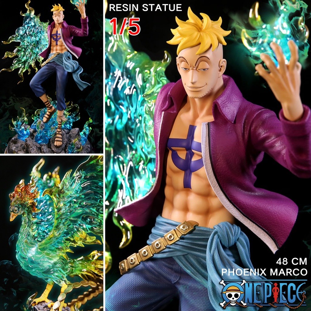 พร้อมส่ง Figure Dream Studio One Piece   Marco the Phoenix มาร์โก คิง ฟีนิกซ์ มัลโก้ นกอมตะ 1/5