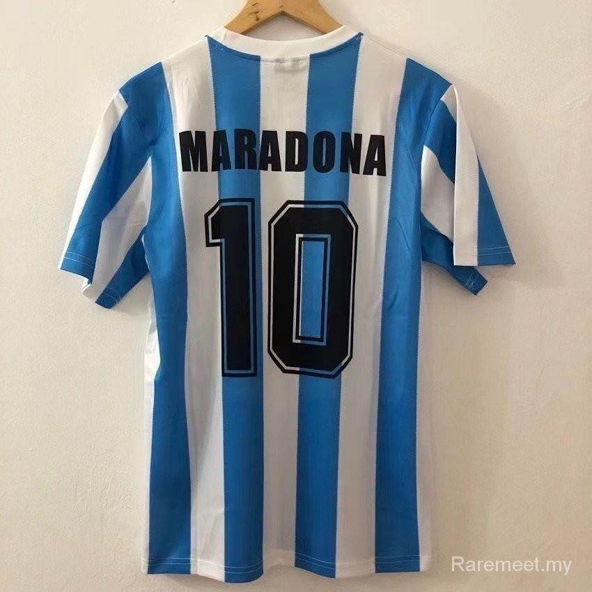 1986 World Cup Argentina Home Maradona 10 Retro Jersey 86