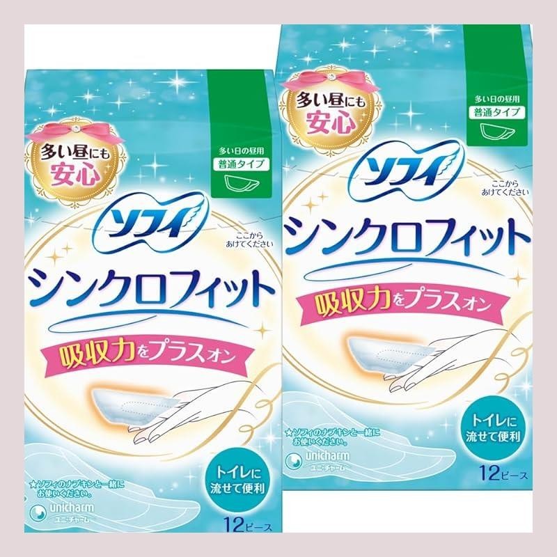 Bulk purchase: Sofy Synchrofit 12 pieces x 2 packs (Unicharm Sofy)