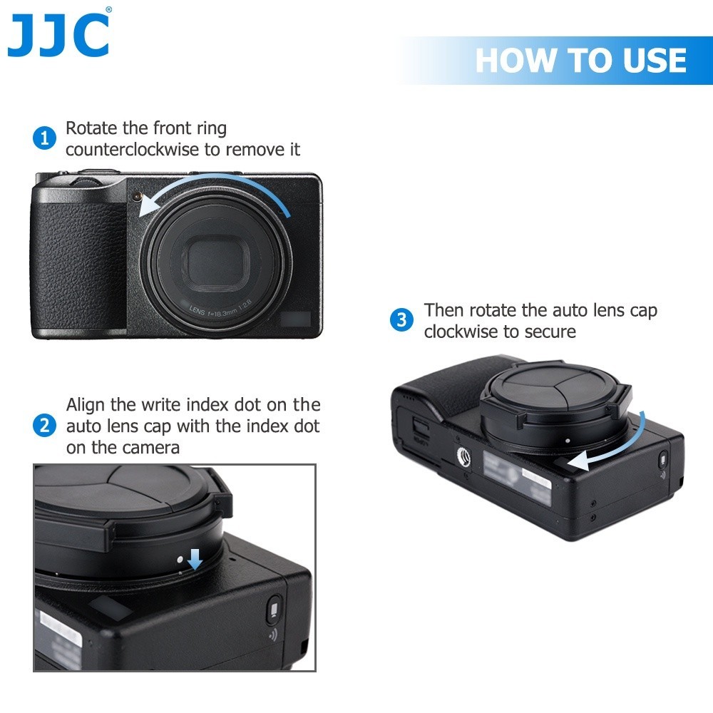 (ส่งจากไทย) JJC ALC-GR3 ฝาปิดเลนส์อัตโนมัติสำหรับกล้อง Ricoh GRIII GRIIIX ( GR3X GR3 )