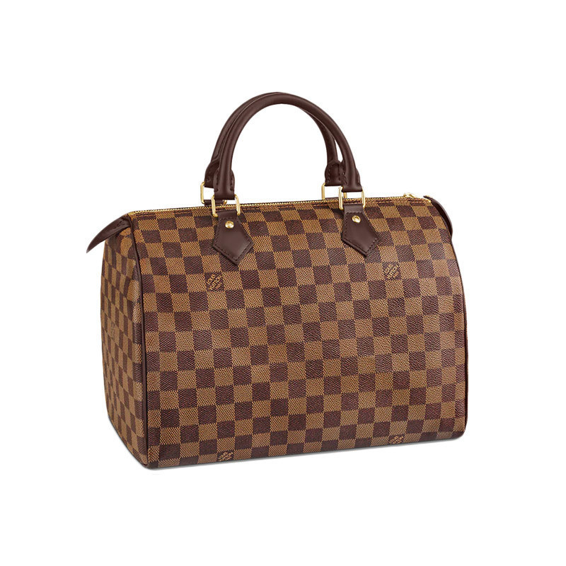 [Huabei Phase 3 Interest Free] LV/Louis Vuitton Women's New SPEEDY 30 Checkerboard Canvas Handbag N41364