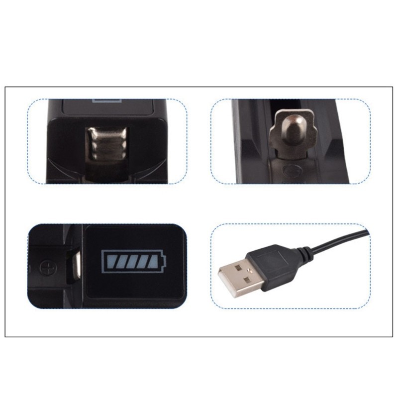 Charmantcc อะแดปเตอร์ชาร์จแบตเตอรี่ลิเธียม 1 ช่องเครื่องชาร์จลิเธียมไอออน USB สากล