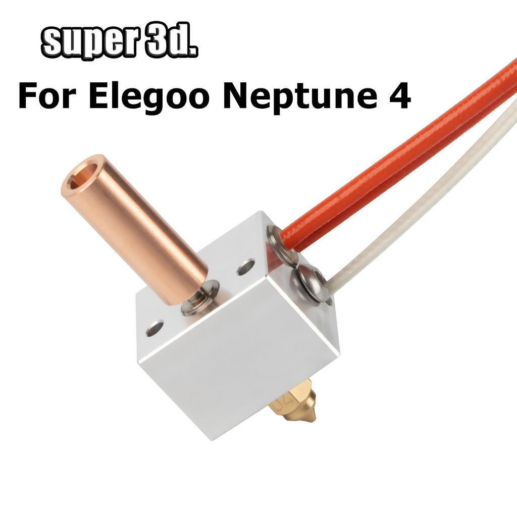 3D Printer Parts Hotend Kit For Elegoo Neptune 4 Heater 24V 50W Thermistor NTC100K Heatbreak Nozzle 
