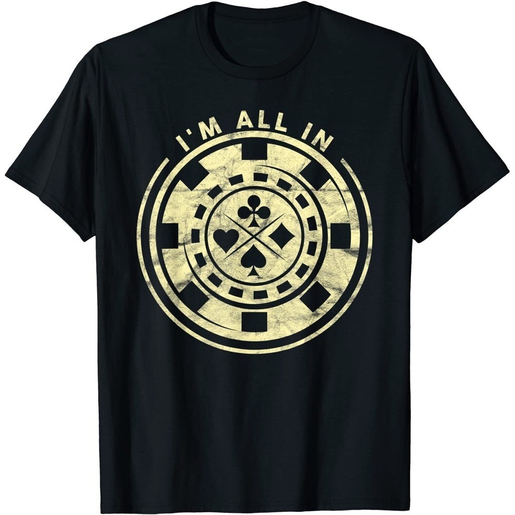 IM All In Funny Card Player Texas Hold Em Poker เสื้อยืดคลาสสิก