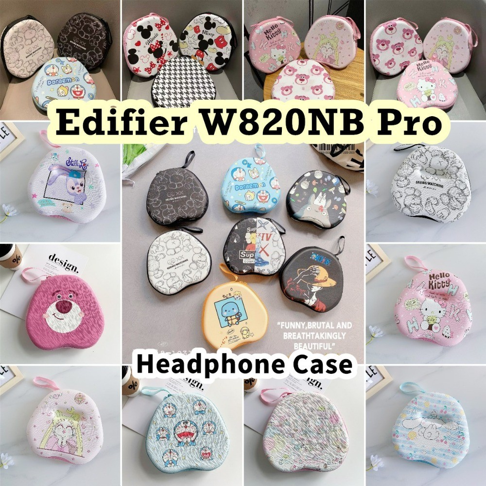 พร้อมส่ง! สําหรับ Edifier W820NB Pro เคสหูฟังการ์ตูนน่ารัก Earpads Storage Bag Casing Box