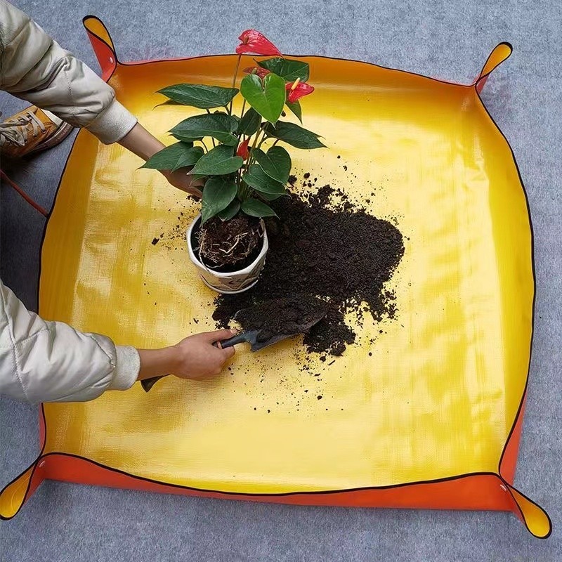 แผ่นปลูกต้นไม้ในสวน แผ่นรองดิน เสื่อปลูกต้นไม้ ถาดรองปลูก