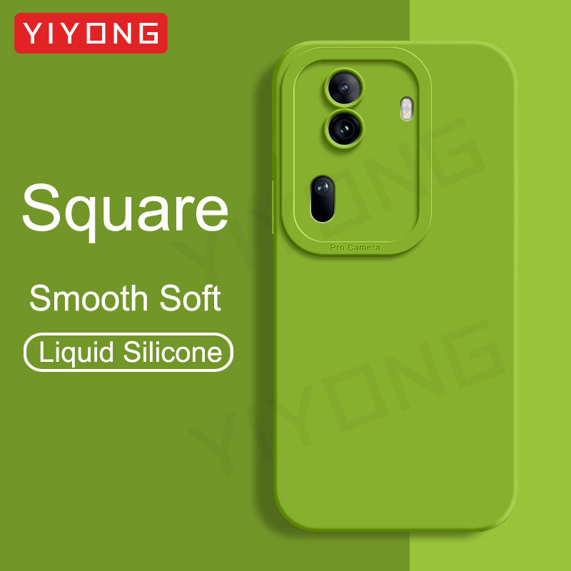 สําหรับ Reno11 Pro กรณี YIYONG สแควร์ซิลิโคนเหลวสําหรับ OPPO Reno 11 10 Pro Plus Reno10 Pro + 5G กันกระแทกเคสโทรศัพท์