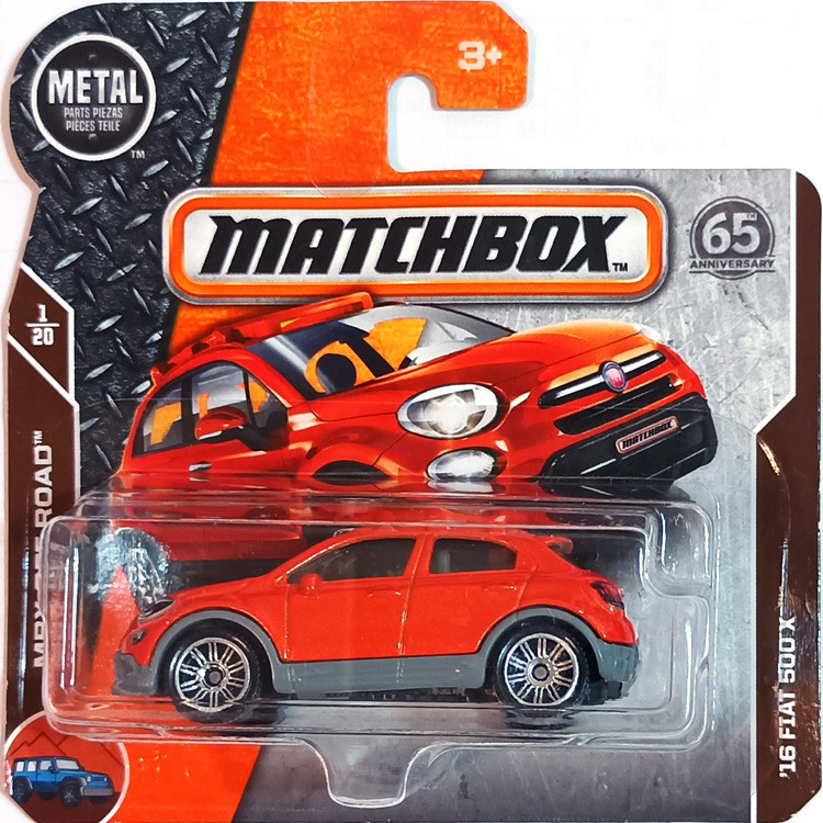2018 เบอร ์ 012 US Version Short Card Matchbox Matchbox City Hero Car Fiat 500X