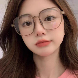 กรอบใหญ่สไตล์เกาหลี -50°~-500° รูปหลายเหลี่ยม แว่นตาสายตาสั้…