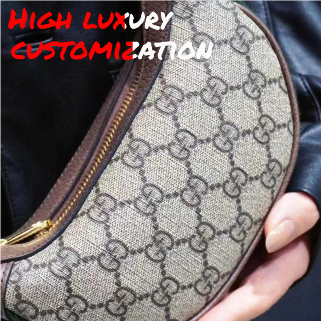 Gucci Ophidia Mini Adjustable Shoulder Strap Underarm Bag Handbag Crescent A503