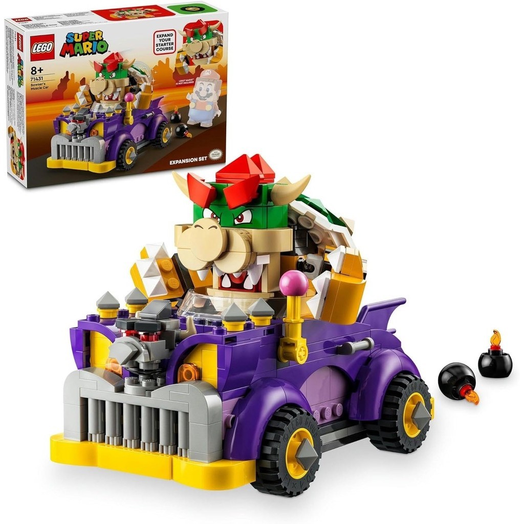 LEGO Super Mario Bowser's Highway Car Toy Toys Toy Blocks Boys Girls Kids 7yrs 8yrs 9yrs 10yrs Eleme