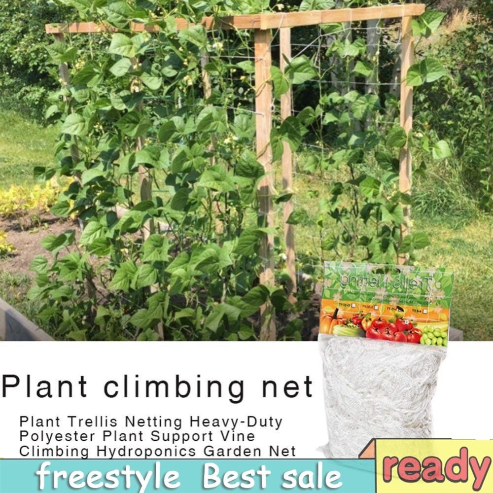 [freestyle01.th ] Garden Plant Climbing Net Polyester Grape Vine Grow Support Trellis Netting