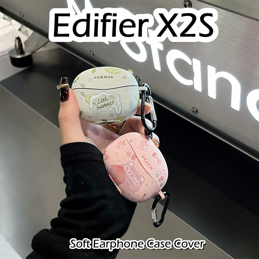 【Case Home 】นําไปใช้กับ Edifier X2S เคส Case เคสหูฟัง TPU การ์ตูนตลก ซิลิโคนนุ่ม เคส เคสหูฟัง