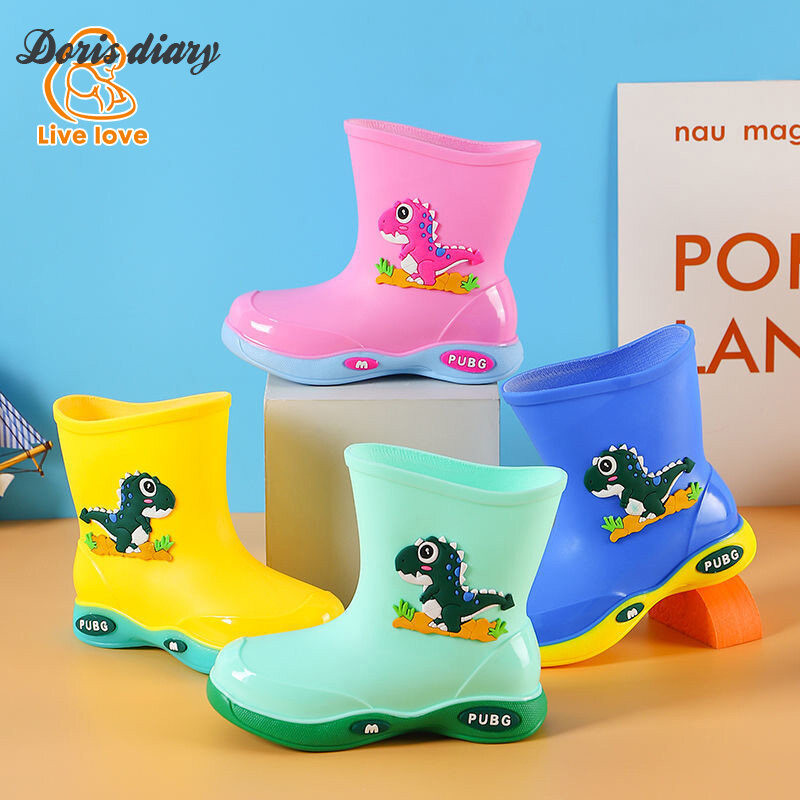 Doris diary รองเท้าบู๊ทกันฝนแฟชั่นสำหรับเด็ก นุ่มสบาย ดีไซน์น่ารัก