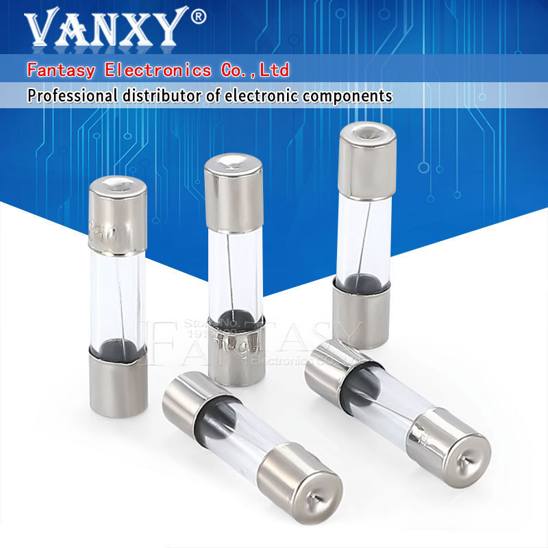 10pcs 5x20 หลอดฟิวส์แก้ว 250V 0.1A ~ 25A 5*20 คุณภาพสูง 5*20 0.2A 0.25A 0.3A 1A 1.25A 2A 2.5A 3A 3.15A 4A 5A 6A 6.3A 8A 10A