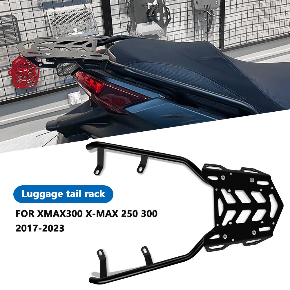 สําหรับ XMAX300 x-MAX 250 300 2017-2023 2024 x maxAccessories ด ้ านหลัง Carrier รถจักรยานยนต ์ กระเป ๋ าเดินทาง Rack Tailbox Fixer ผู ้ ถือ Cargo Bracket