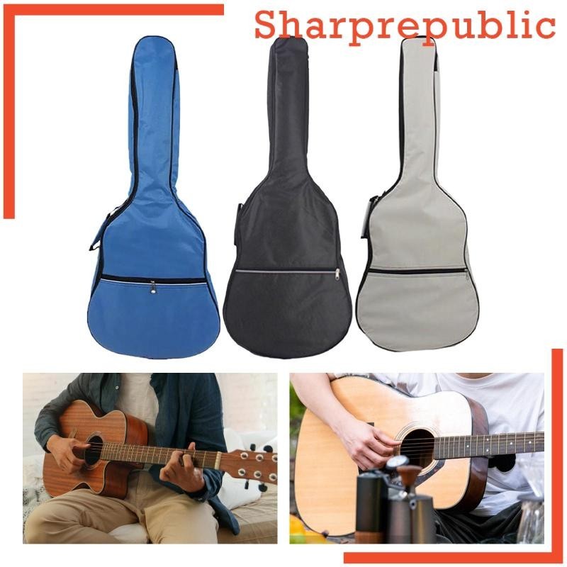 [Sharprepublic ] Guitar Gig Bag Acoustic Guitar Carrying Case, Side Handle, Waterproof, Travel