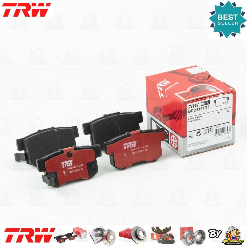 TRW ตัว TOP DTEC ผ้าเบรคหลัง Honda Civic FB 2.0L ปี 2012-2015 GDB 3175 DT ฮอนด้า ซีวิค