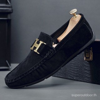 แฟชั่นเกาหลีหนังนิ่มหนังรองเท้าไม่มีส้นแสงความสะดวกสบายเรือร…