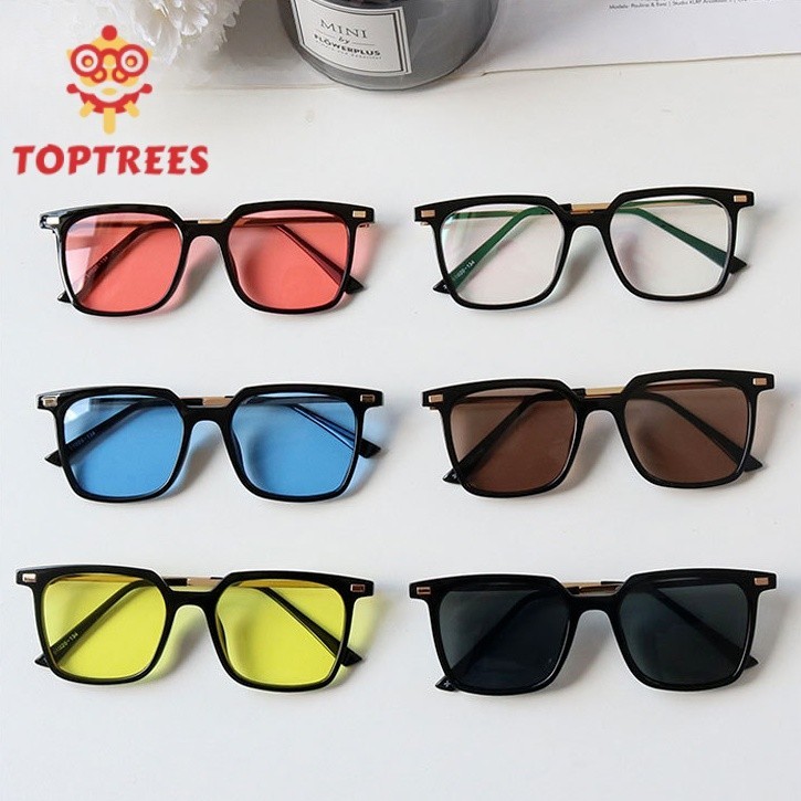 Tik Tok เทรนด์แฟชั่นแว่นตา Shades สําหรับผู้ชายสไตล์โลหะสแควร์ Anti UV400 ป้องกันแสงแดดสไตล์เกาหลีฤดูร้อนกลางแจ้งชายหาดขับรถแว่นตากันแดด Vintage สําหรับผู้หญิง Original XS80