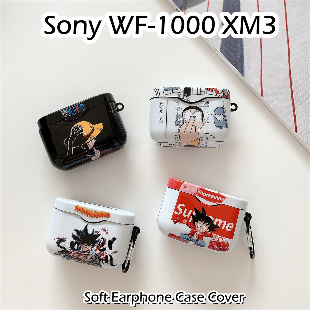 【 บูติกดั ้ งเดิม 】 สําหรับ Sony WF-1000 XM3 Case Cool ลายการ ์ ตูน TPU เคสหูฟังซิลิโคนอ ่ อนนุ ่ มปลอก