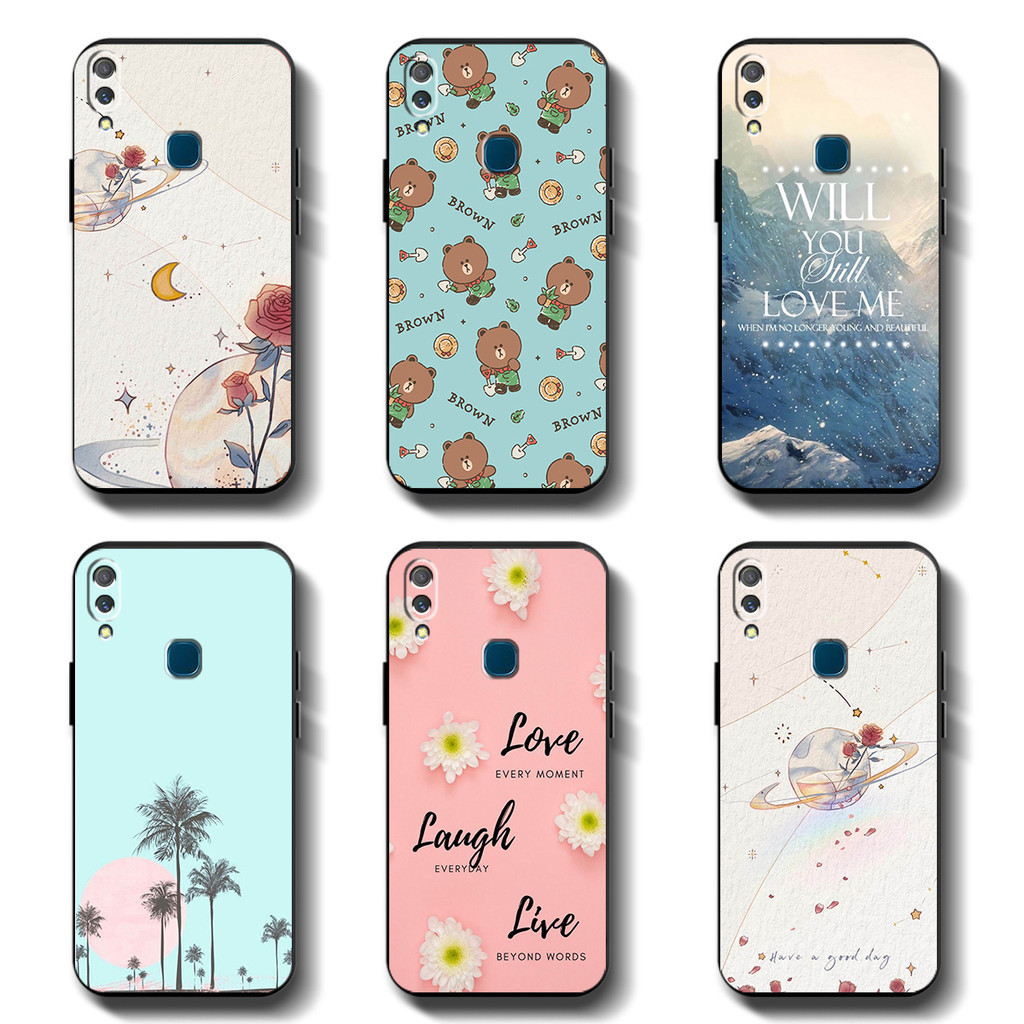 สีดํานุ ่ มสําหรับ VIVO 1806 V11i Anticrack Casing คุณภาพสูง TPU ฝาครอบป ้ องกันซิลิโคนยางโทรศัพท ์ กรณี