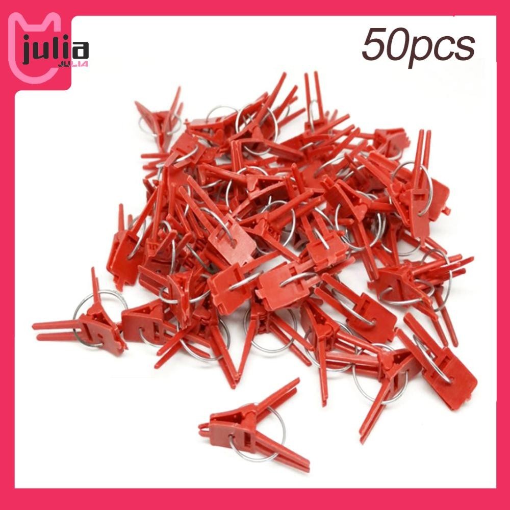 [ Julia1.th ] 50 ชิ ้ นคลิปปลูกต ้ นไม ้ คลิปรองรับพืชสําหรับแตงกวามะเขือยาวแตงโม