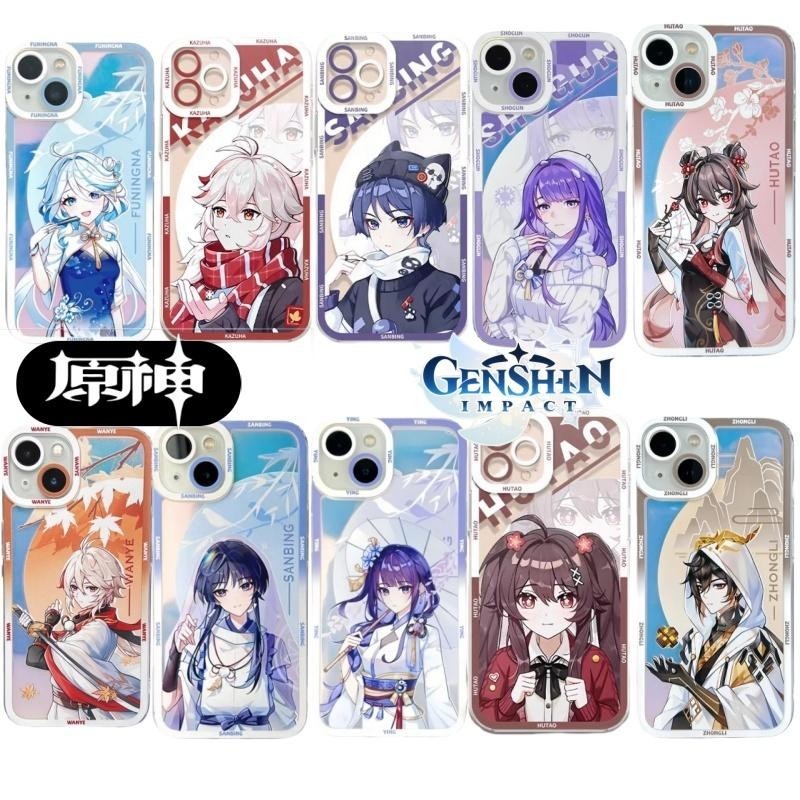 Genshin ImpactปลอกสําหรับOPPO A33 2020 A98 A58 A78 A79 A57 2022 A38 A18 A74 RENO A60 5F 5 6 Liteเกมอะนิเมะการ์ตูนนุ่มใสน่ารักซิลิโคนเคสโทรศัพท์