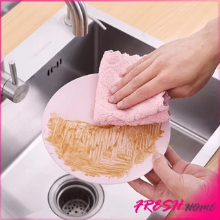 Fresh ผ้าอเนกประสงค์ ผ้าเช็ดจาน ผ้าไมโครไฟเบอร์ Clean Cloths