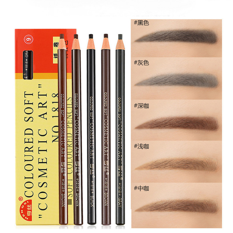 ดินสอเขียนคิ ้ ว Non-smudge Eyebrow Pen กันน ้ ํา กันเหงื ่ อ 6 สี