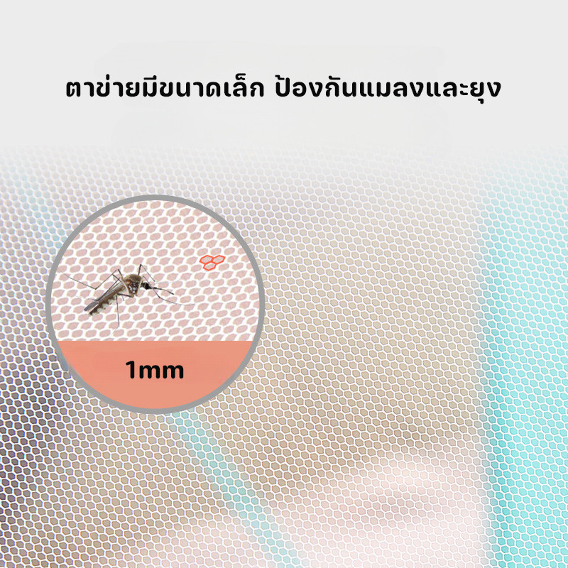 Berma Baby มุ้งครอบเด็กอ่อน มุ้งพับได้ ป้องกัน 360° มีที่บังแสง มุ้งขนาดพกพา สำหรับเด็ก ราคา ถูกที่สุด ดีลบีเคเค แกลเลอรีภาพที่ 6