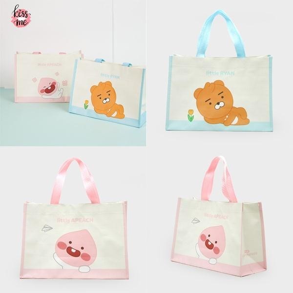 Lsj Little Kakao Friends กระเป๋าผ้าใบมินิ(Ryan, Apeach)[DAISO KOREA]