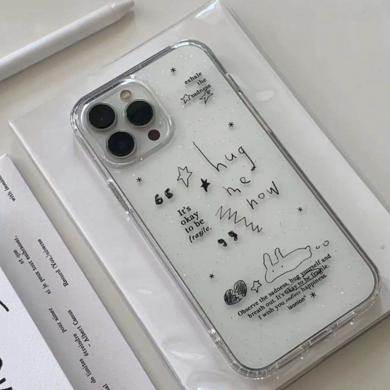 Glitter เหมาะสําหรับ iPhone15/14promax เคสโทรศัพท ์ 12/11 รวมทุกอย ่ าง xr/xsmax ทนต ่ อแรงกระแทก 7/8plus เคสนุ ่ ม U4SI