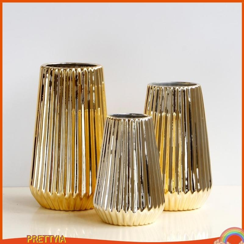 [สวย] แจกันสีทอง – สีทอง – โฮมออฟฟิศงานแต่งงาน, ของตกแต่ง, แจกันตั้งพื้น,