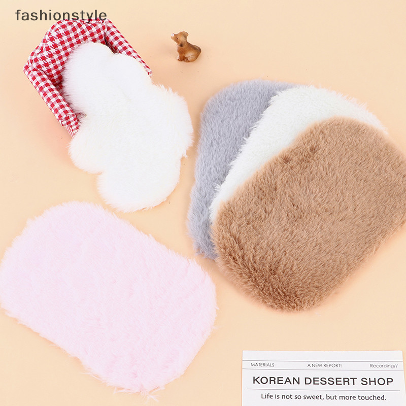 [Fashionstyle] 1:12 Dollhouse Miniature Plush พรมพรมพรมห้องนั่งเล่นตกแต่งบ้านเฟอร์นิเจอร์ [th]