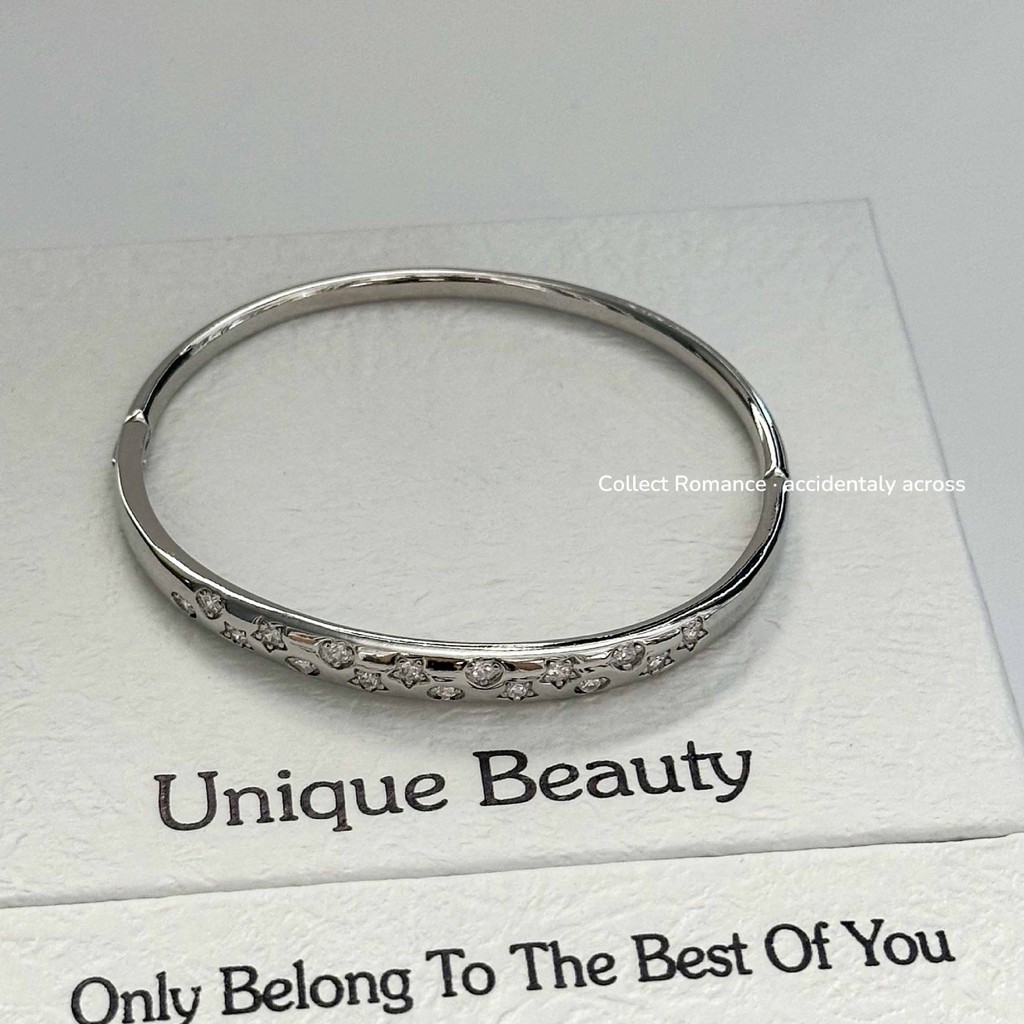 Silver Five-Pointed Star สร้อยข้อมือ Simple All-Match แฟชั่นรูปหัวใจ Starry สร้อยข้อมือ Ins สไตล์หรูหราชนกลุ่มน้อยหญิงแฟชั่น