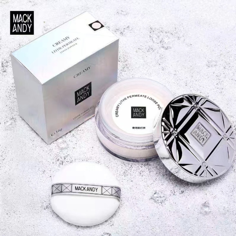 MACK ANDY แป ้ งฝุ ่ น แป ้ งฝุ ่ นควบคุมความมันติดทนนาน กันน ้ ําและกันเหงื ่ อ