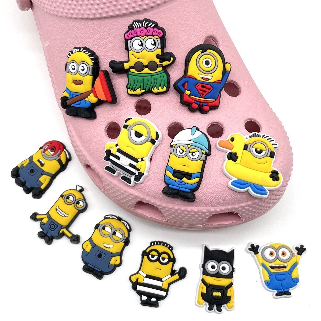 Despicable Me Jibbitz ชุดตัวติดรองเท้าเซต ตัวติดรองเท้ามีรู จิ๊บบิท Charms ตกแต่งน่ารัก