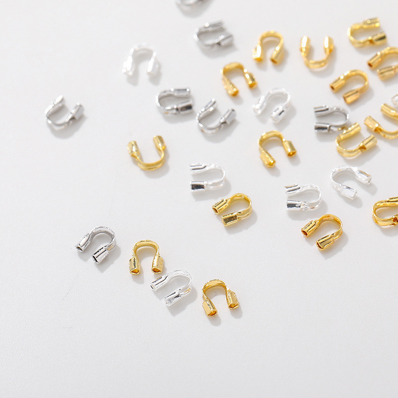 อุปกรณ์ทำสร้อยข้อมือและสร้อยคอ DIY แบบ U-Shaped ด้วยวัสดุทองเคลือบ 14K พร้อมลูกปัดและสาย