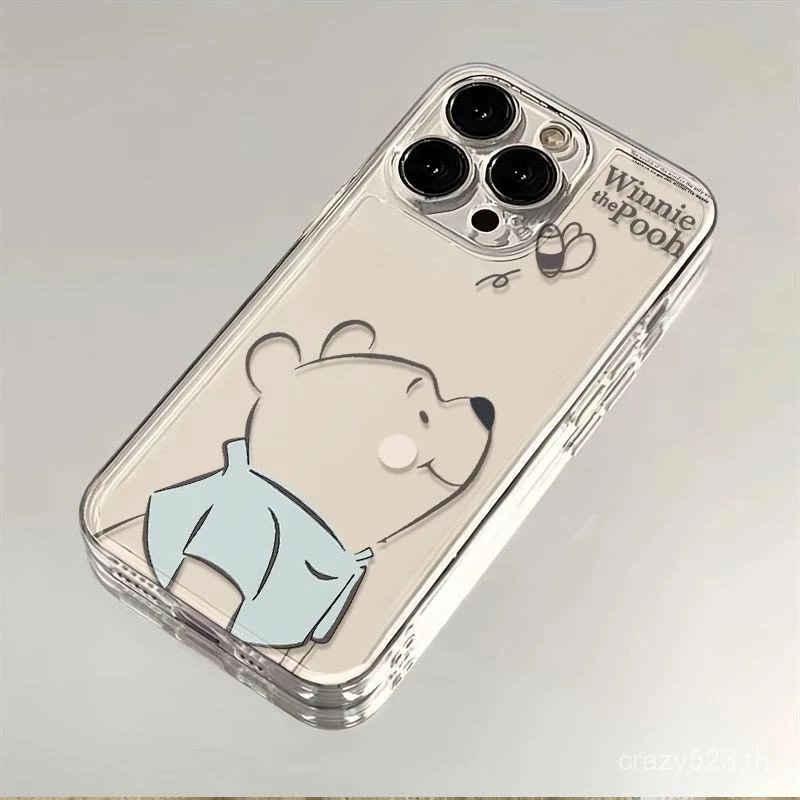 Winnie the Pooh Beeเคสโทรศัพท์เรียบง่ายเหมาะสําหรับiPhone 11 12 Soft Shellป้องกันฝุ่น 13 14 15 PRO XRกันกระแทก11 12 13 14 15 PROMAX X XMAX 7 8 14 15 PLUSกันกระแทก