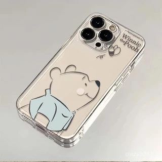 Winnie the Pooh Beeเคสโทรศัพท์เรียบง่ายเหมาะสําหรับiPhone 11 12 Soft Shellป้องกันฝุ่น 13 14 15 PRO XRกันกระแทก11 12 13 14 15 PROMAX X XMAX 7 8 14 15 PLUSกันกระแทก