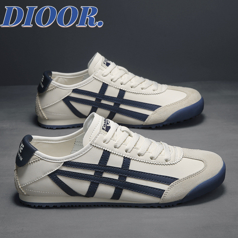Dioor ผู้ชายฤดูร้อนใหม่อเนกประสงค์ย้อนยุค Forrest Gump เทรนด์แฟชั่นรองเท้าลําลองที่สะดวกสบาย