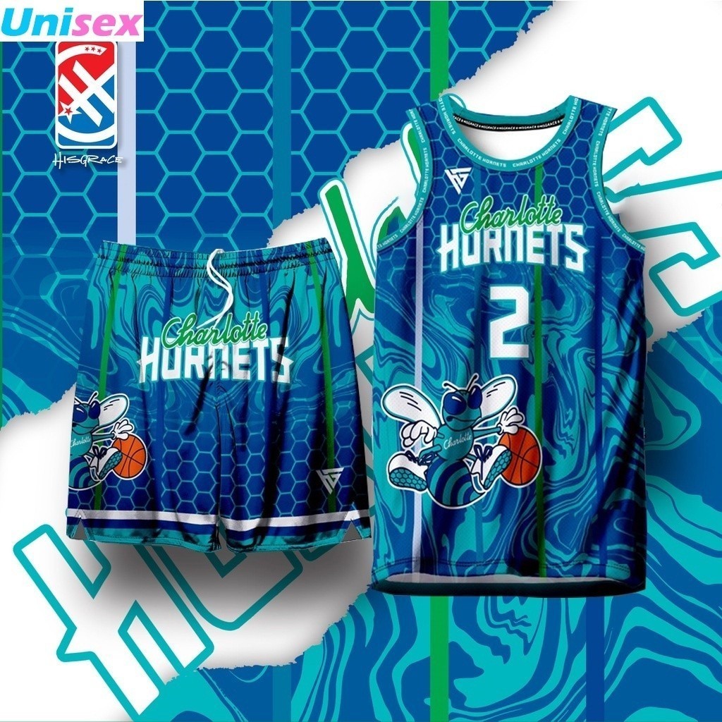 2024 CHARLOTTE HORNETS X HG Concept Jersey เสื้อกล้าม 3D อัพเกรดเต็มรูปแบบชุดเสื้อบาสเก็ตบอลฤดูร้อน