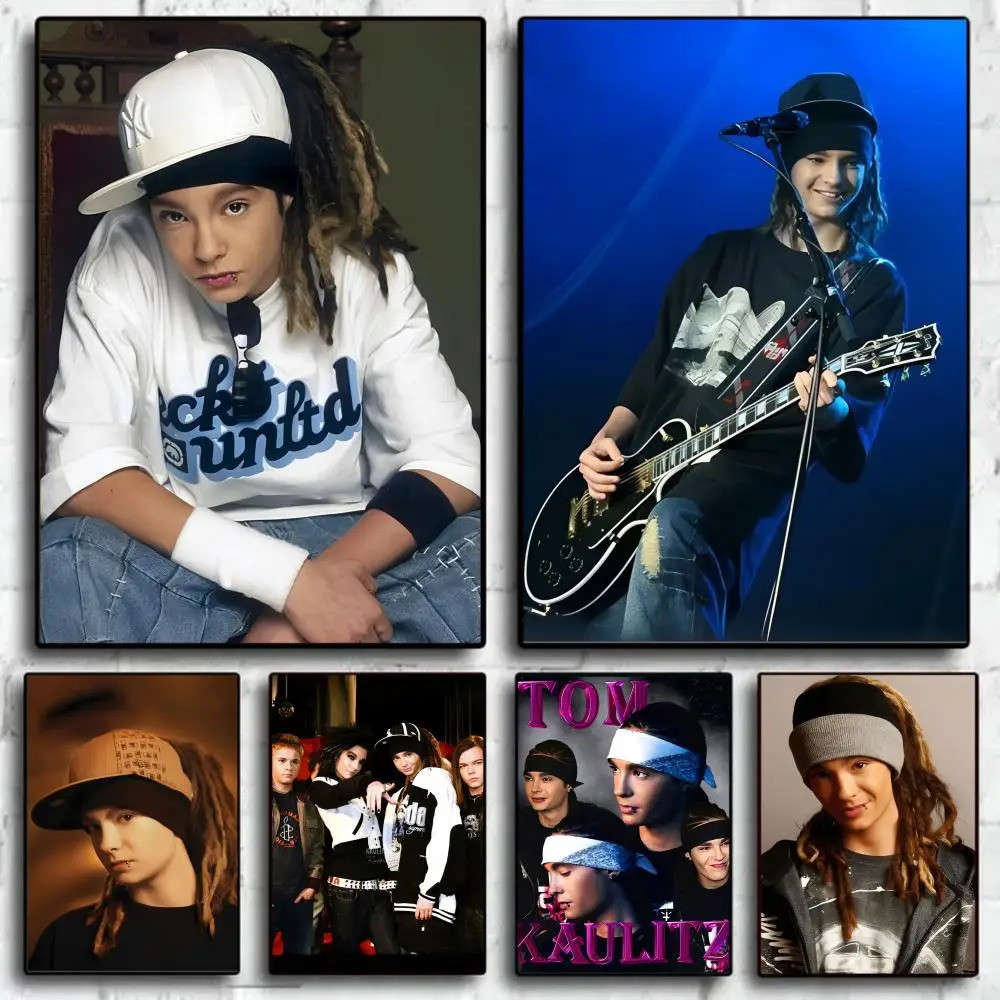 นักร ้ อง Bill Kaulitz Tom Tokio Hotel Classic Poster Cafe Bar Home Decor