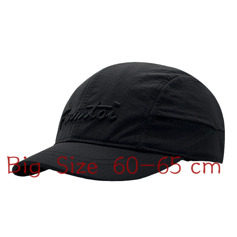 หมวกเบสบอลปีกสั้น Soft Top ขนาดใหญ่ 60-65 ซม. Summer Outdoor Adjustable Trucker Caps